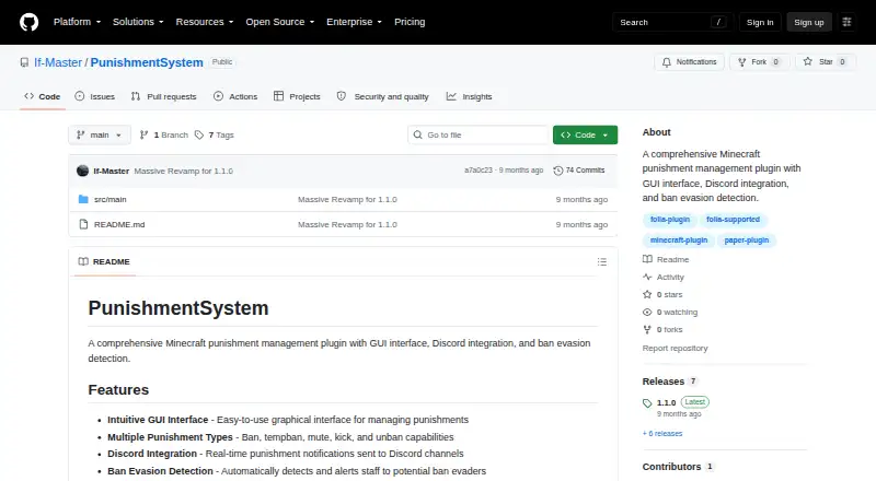 PunishmentSystem screenshot