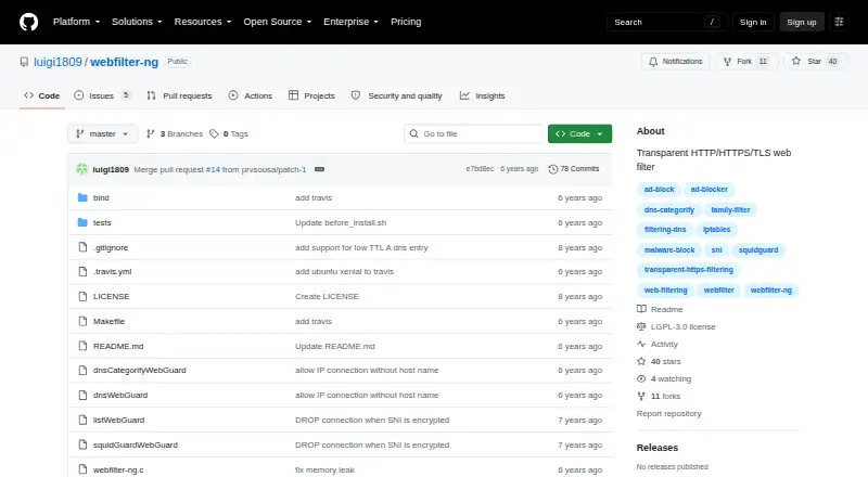 webfilter-ng screenshot