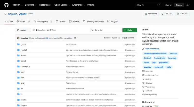 VFront screenshot