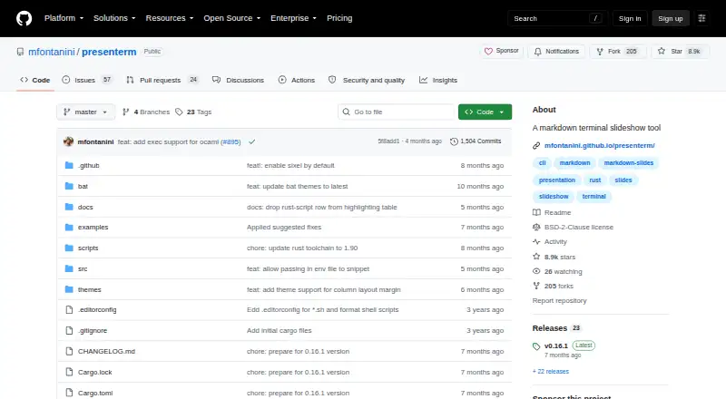 presenterm screenshot