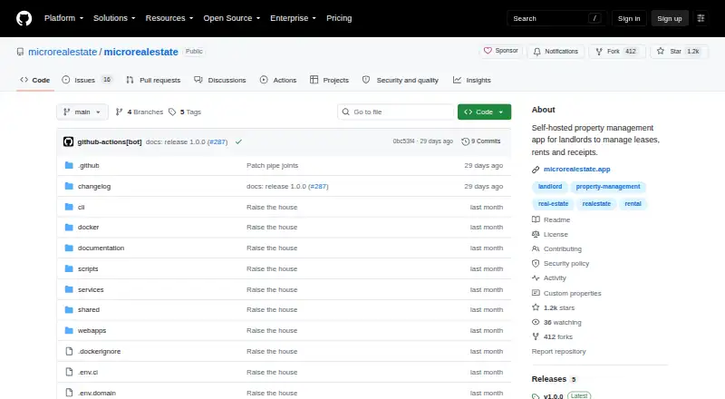 MicroRealEstate screenshot
