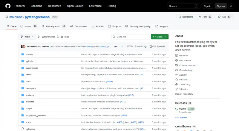 pytest-gremlins screenshot