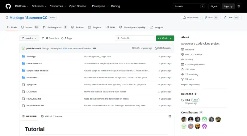 SourcererCC screenshot