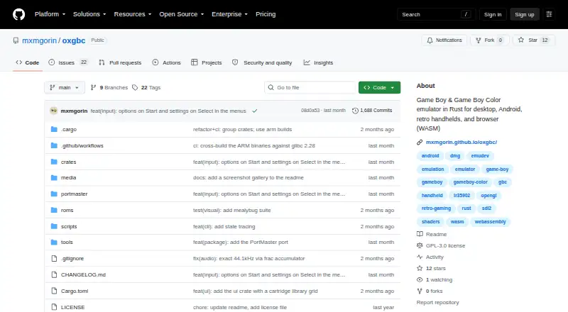 oxGBC screenshot