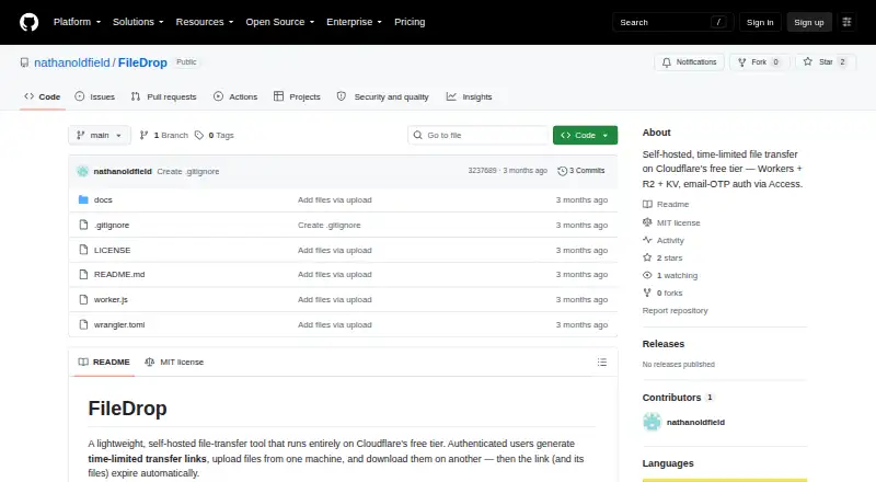 FileDrop screenshot