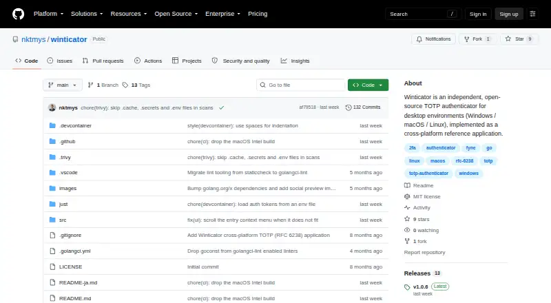 Winticator screenshot