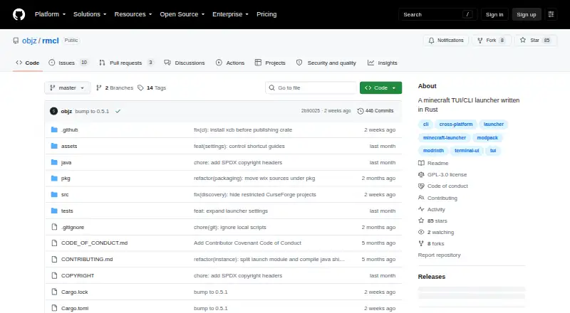 rmcl screenshot