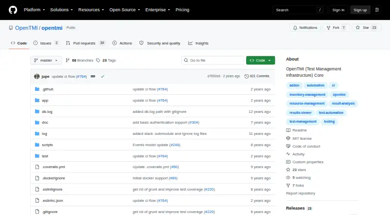 OpenTMI screenshot