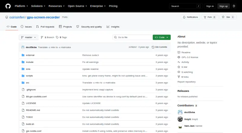 GPU Screen Recorder screenshot