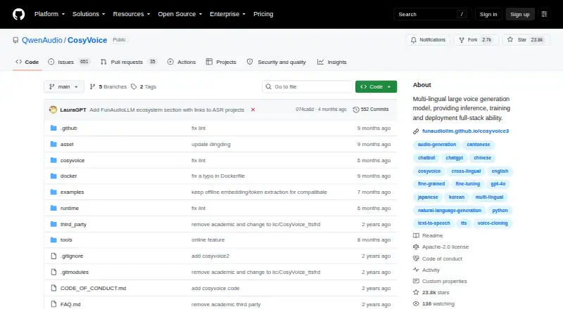 CosyVoice screenshot