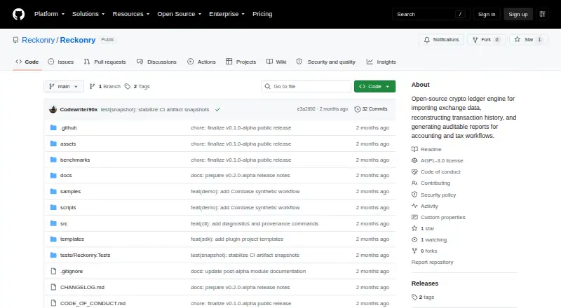 Reckonry screenshot