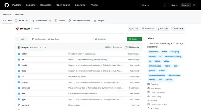 release-it screenshot