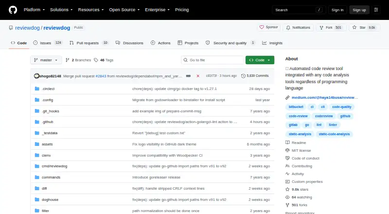 reviewdog screenshot