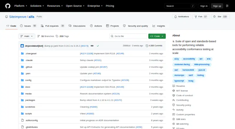 Alfa screenshot