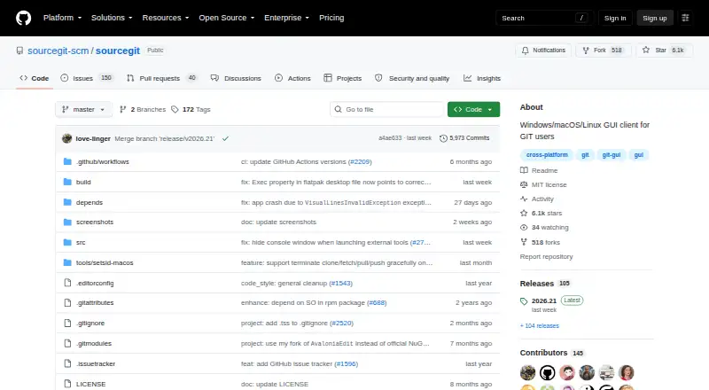 SourceGit screenshot