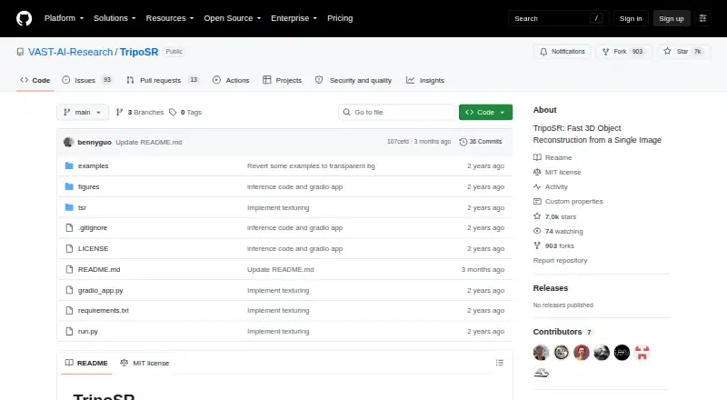 TripoSR screenshot