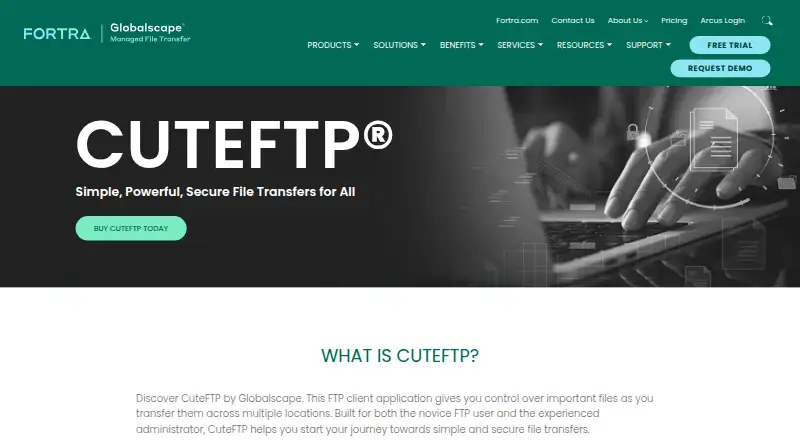 CuteFTP screenshot