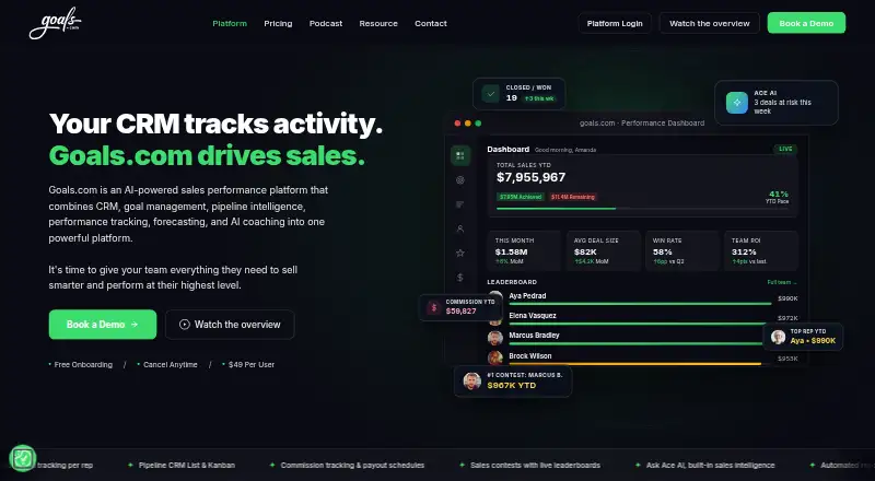 Goals.com screenshot