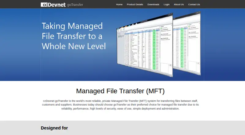 goTransfer screenshot