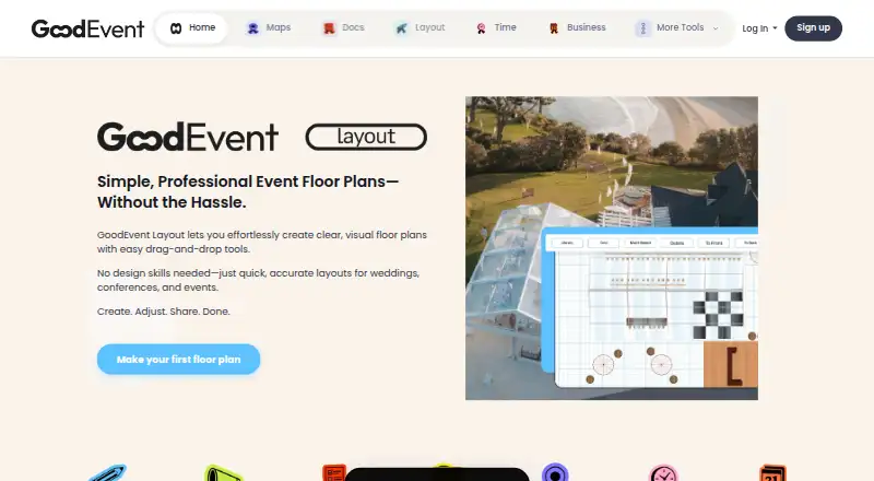 GoodEvent Layout screenshot