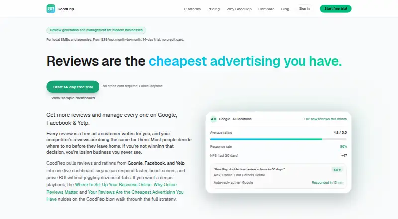 GoodRep screenshot