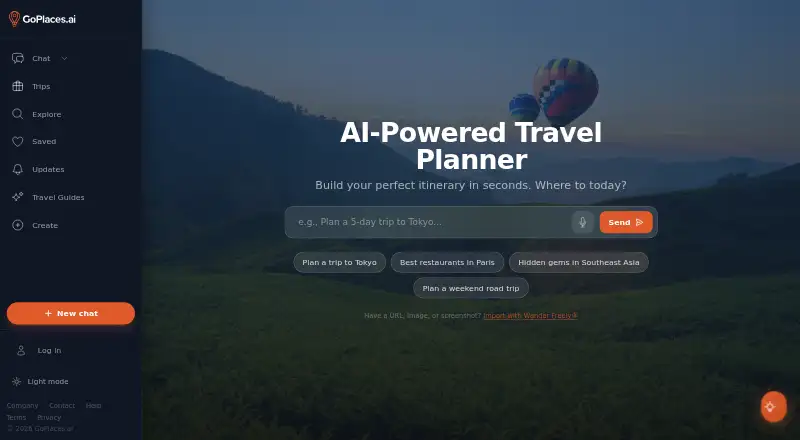 GoPlaces.ai screenshot