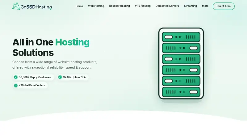 GoSSDHosting screenshot