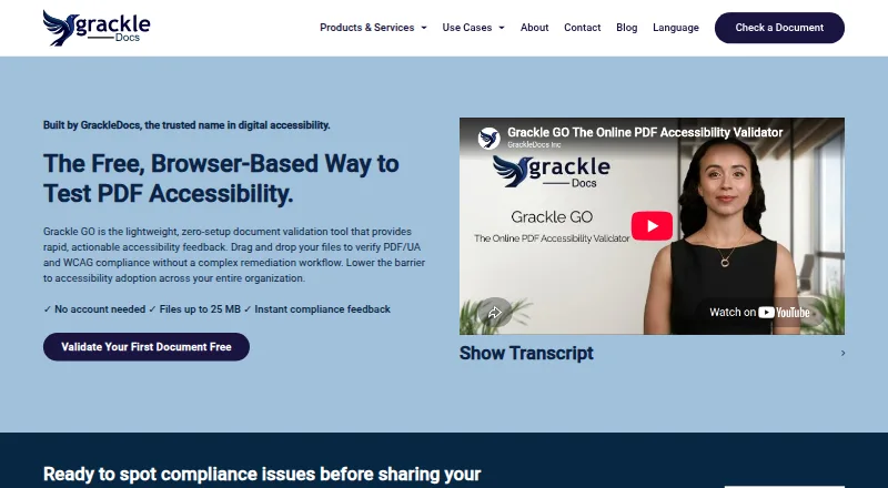 Grackle PDF screenshot