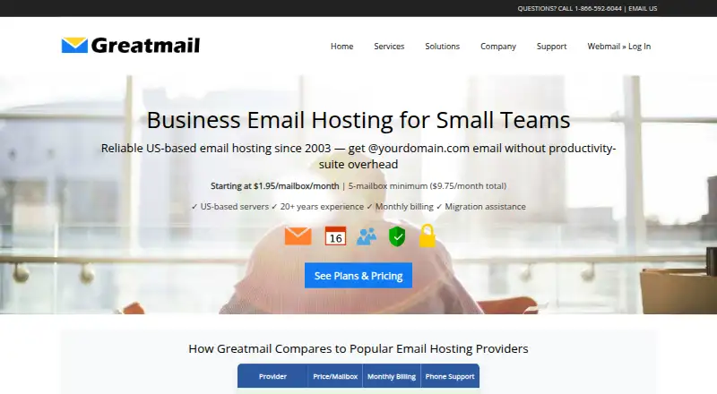 Greatmail screenshot