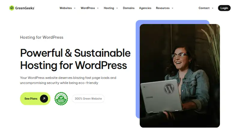 GreenGeeks WordPress Hosting screenshot