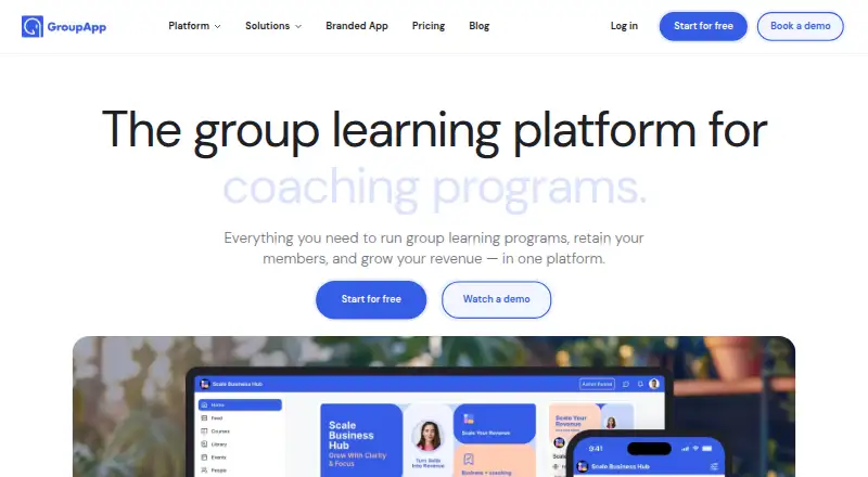 GroupApp screenshot