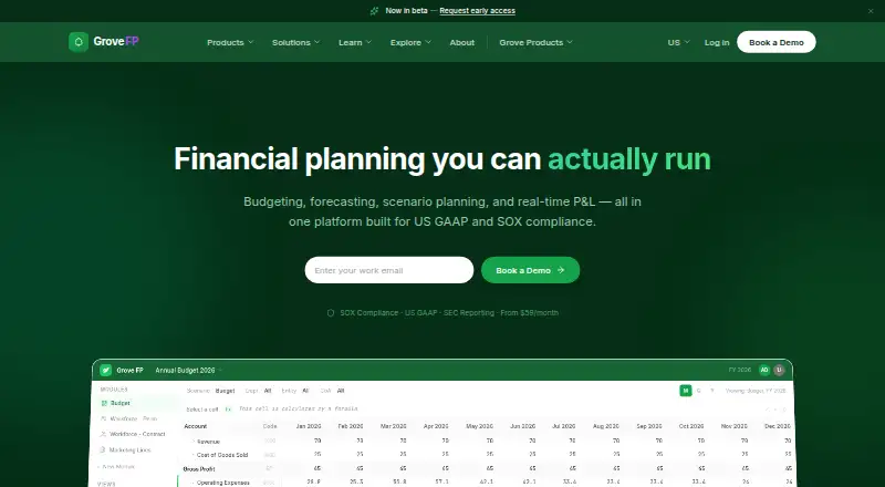 Grove FP screenshot