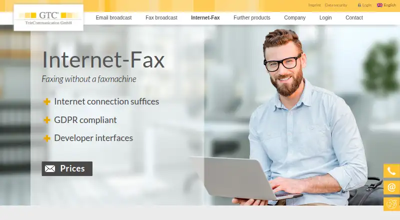 GTC Cloud-Fax screenshot