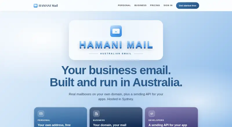 Hamanimail screenshot