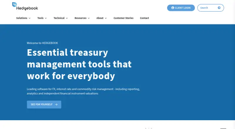 Hedgebook screenshot