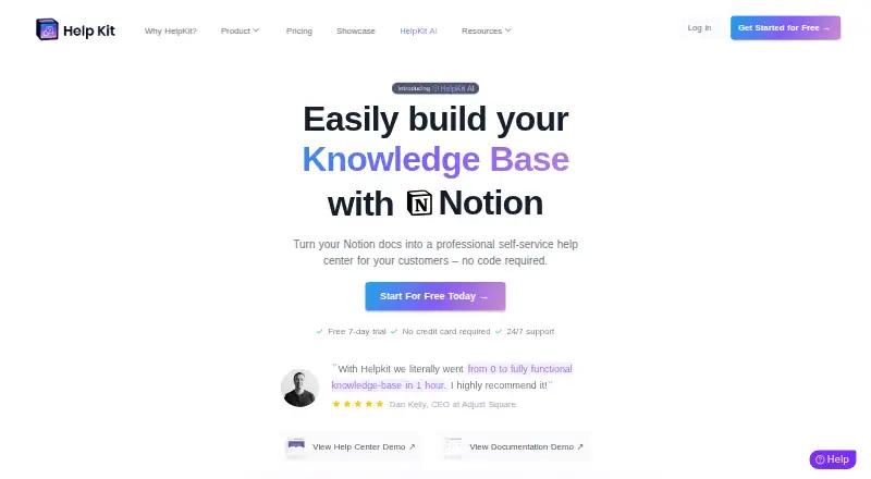 HelpKit screenshot