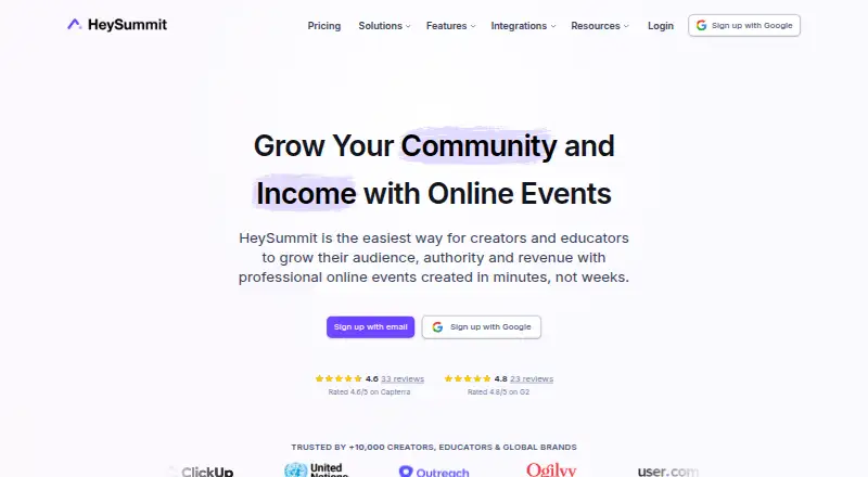 HeySummit screenshot