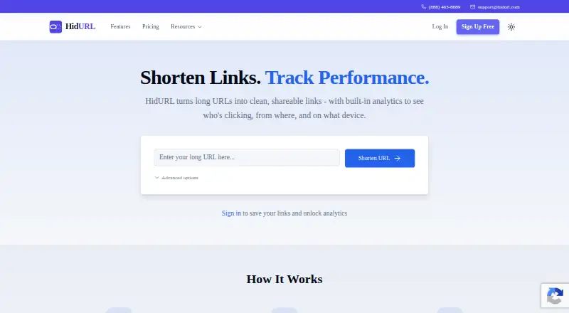 HidURL screenshot