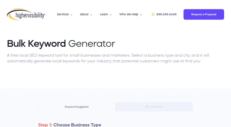 Bulk Keyword Generator screenshot