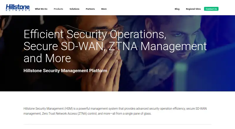 Hillstone Security Management screenshot