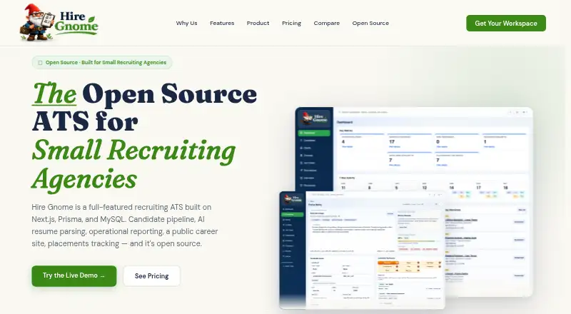 Hire Gnome ATS screenshot