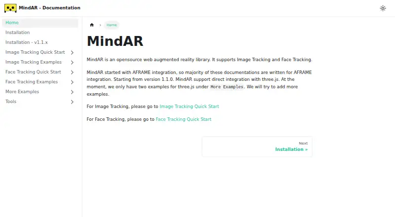 MindAR screenshot
