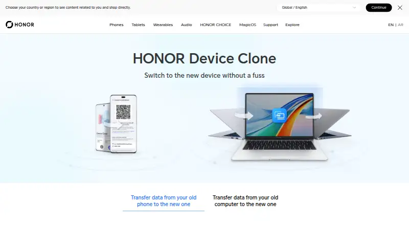 HONOR Device Clone screenshot