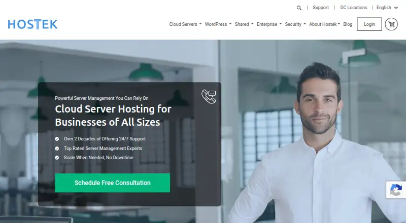 Hostek screenshot