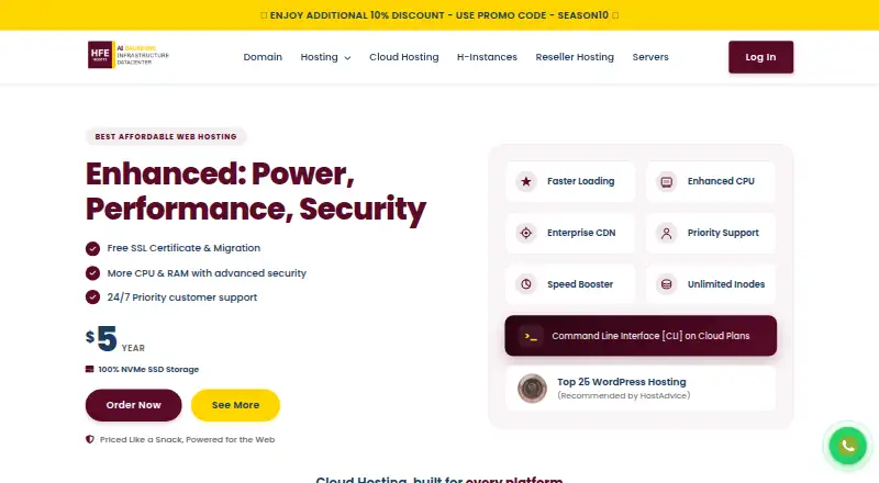HostFe screenshot