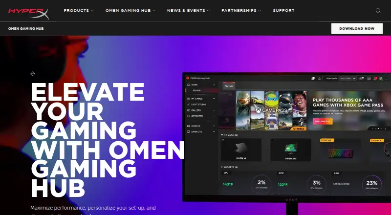 OMEN Gaming Hub screenshot
