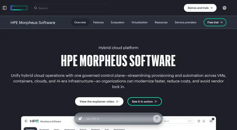HPE Intelligent Management Center screenshot