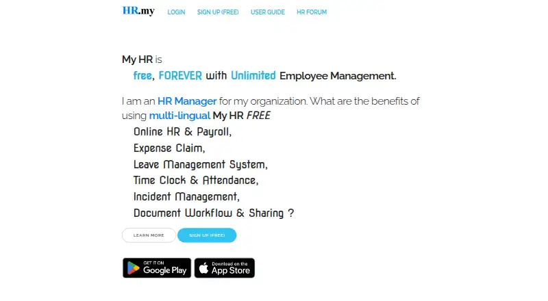 HR.my screenshot