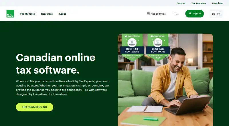 H&R Block Tax Software Canada screenshot