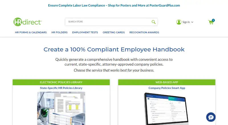 HRdirect Company Policies Smart App screenshot
